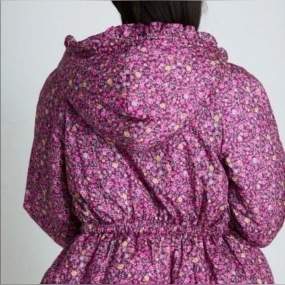 LoveShackFancy Modena Puffer Quilted Floral Print Jacket Size Small NWOT